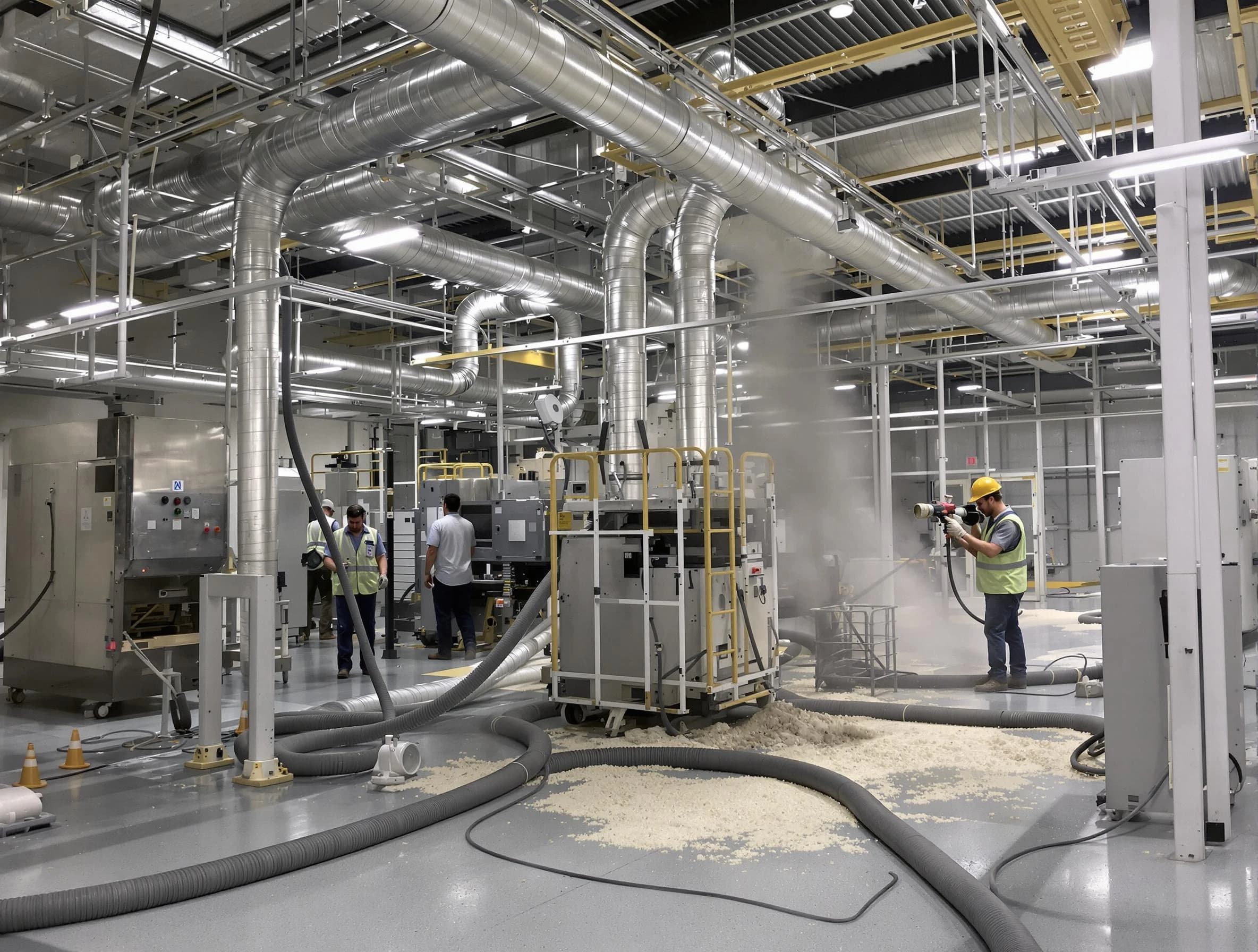 Heavy-duty industrial duct cleaning by Warrior Air Duct Cleaning in Warrior