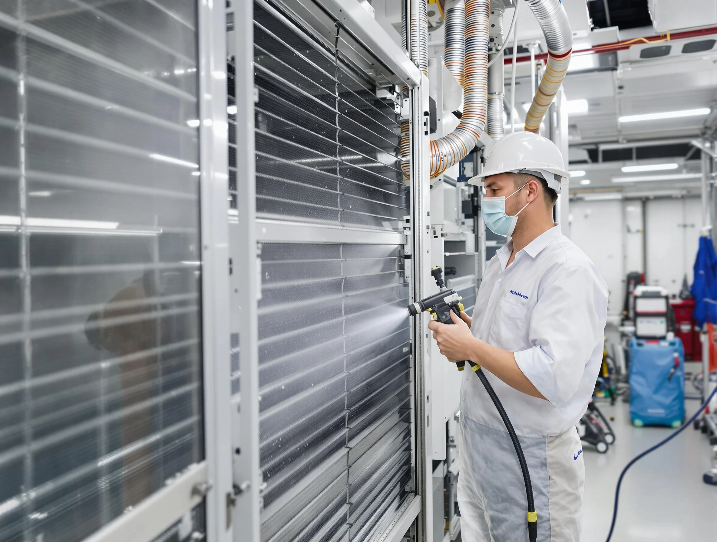 Professional AC coil cleaning by Warrior Air Duct Cleaning in Warrior