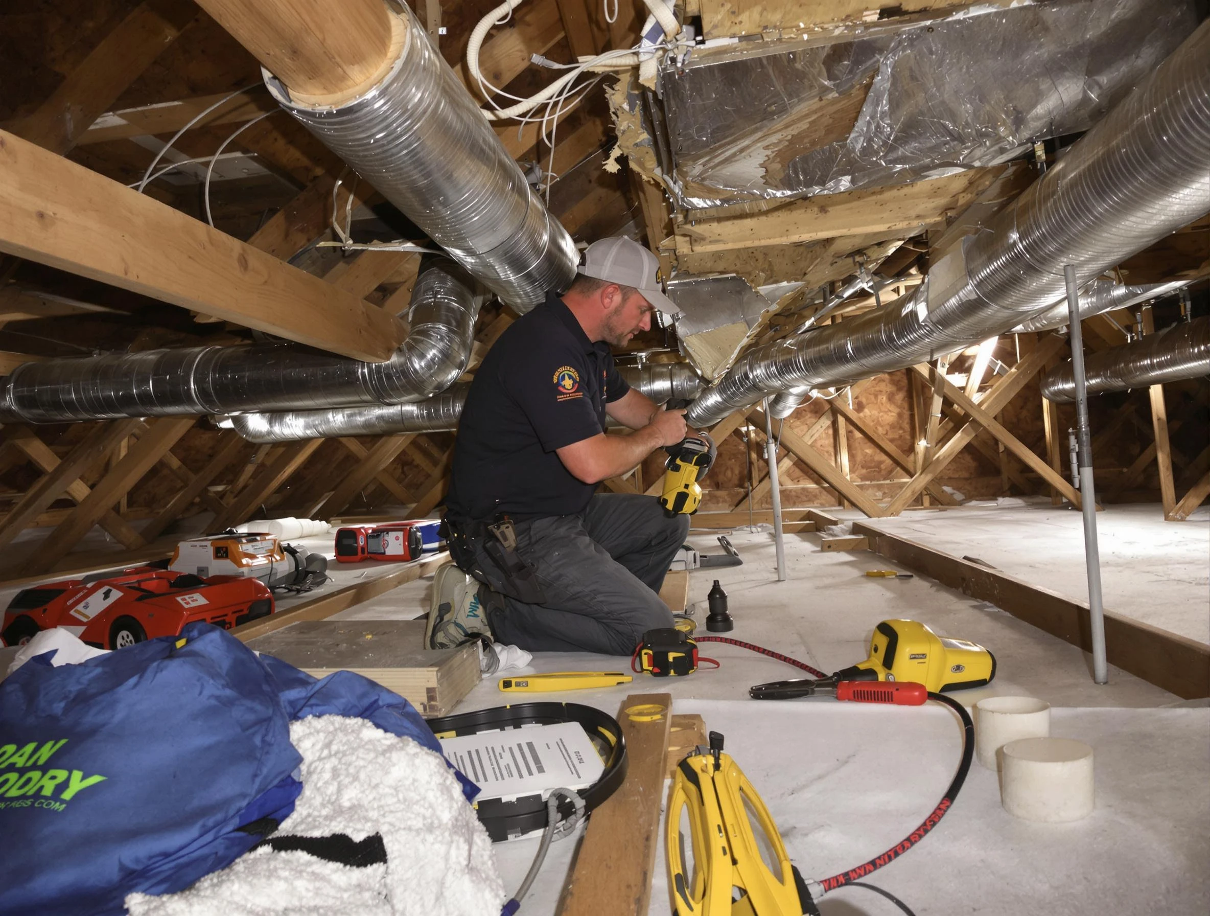 Professional air duct repair by Warrior Air Duct Cleaning in Warrior