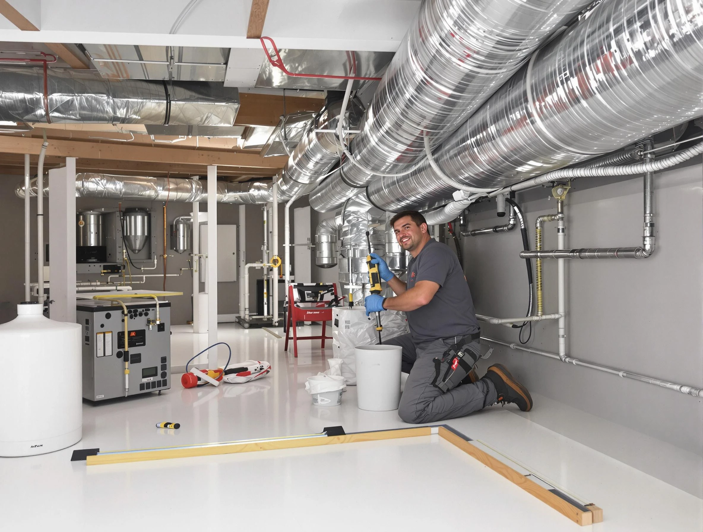 Professional duct sealing service by Warrior Air Duct Cleaning in Warrior